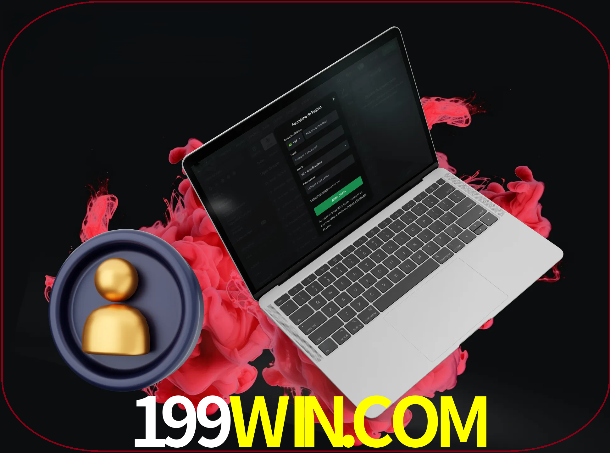 No cabeçalho do site 199win, clique no botão que o levará a um formulário especial onde terá de introduzir as suas informações actuais.
